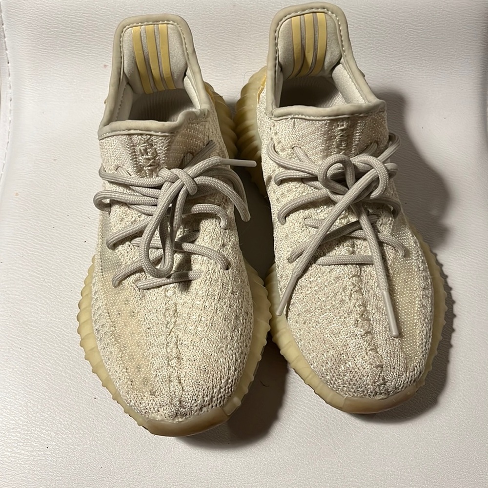 Yeezy Boost 350 V2 in color “light”. Size 4 mens or 5 womens with box.